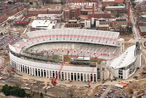 Aerial photographs of Ohio Stadium in Columbus