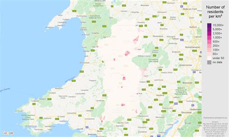 Powys population stats in maps and graphs.