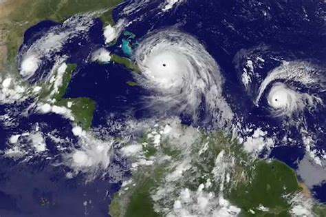 NOAA satellites have been capturing imagery of the storms since they ...