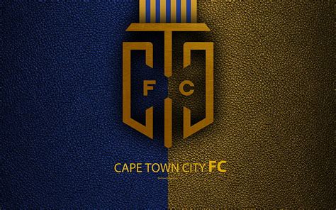 Cape Town City FC leather texture, logo, South African football club ...