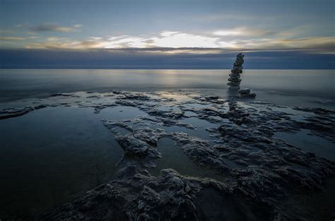 Cave Point County Park Sunrise Photograph by Justin Avery - Fine Art America