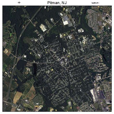 Aerial Photography Map of Pitman, NJ New Jersey