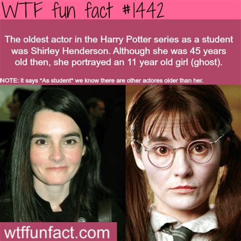 shirley henderson harry potter fact