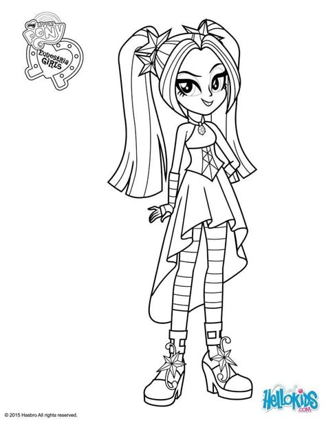 My Little Pony Equestria Girls Rainbow Rocks Coloring Pages