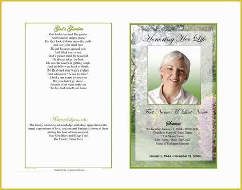 Free Obituary Program Template Download Of Obituary Program Template 19 ...