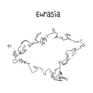 blank eurasia map | Map, Geography for kids, Maps for kids