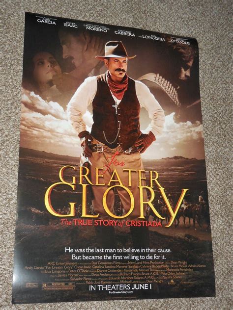 FOR GREATER GLORY ex 27x40 ORIGINAL D/S MOVIE POSTER | eBay