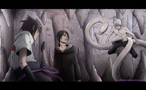 Naruto Fan art: Kabuto vs Itachi & Sasuke