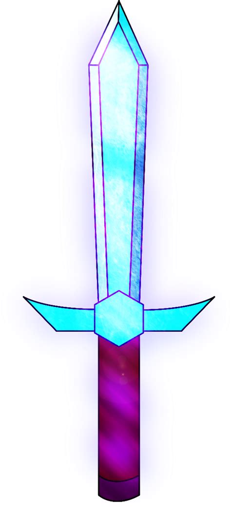 Minecraft Enchanted Diamond Sword Clipart - Full Size Clipart (#1453598) - PinClipart