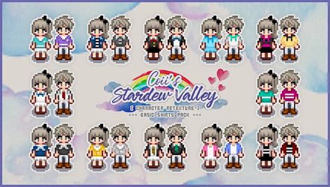 Coii's Basic Shirts Pack at Stardew Valley Nexus - Mods and community