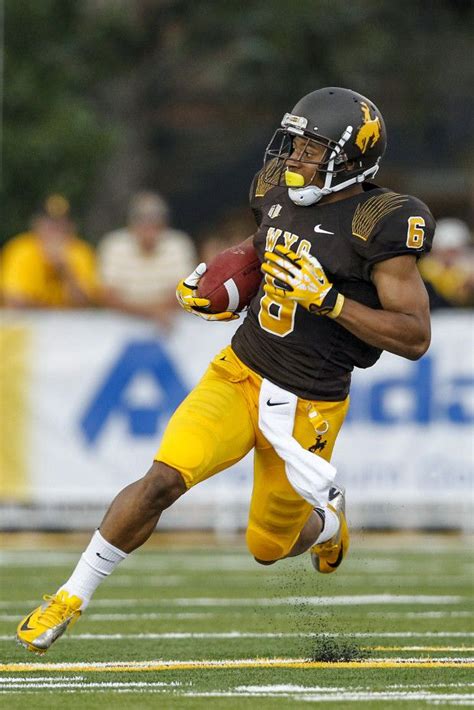 2013 Wyoming Brown on Gold Uniform with Matte Helmet | Wyoming football ...