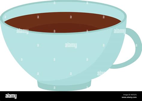 Big coffee cup, illustration, vector on white background Stock Vector ...