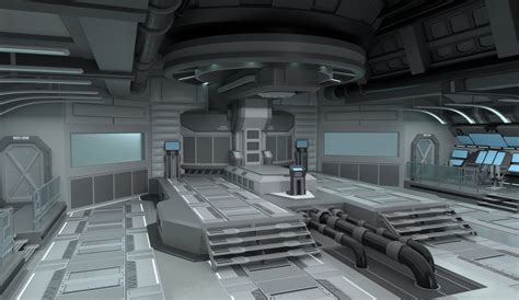 Futuristic Military Base Interior