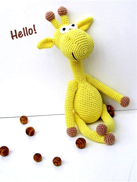 Giraffe soft toy yellow giraffe giraffe baby toy by PostilToys