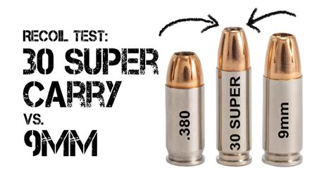 FEDERAL 30 SUPER CARRY vs. 9MM RECOIL TEST......WE'RE SCIENTISTS NOW LOL! - YouTube