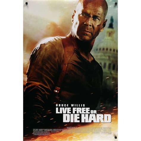 LIVE FREE OR DIE HARD Movie Poster 27x40 in.