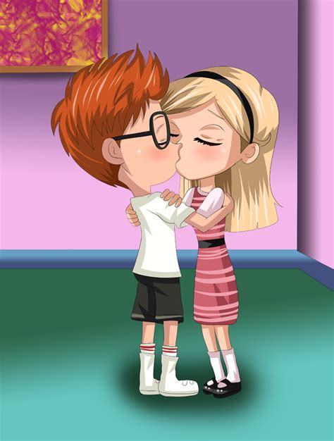 Image - Sherman and Penny Peterson kissing fan art 104d85ia1t.png | Peabodyverse Encyclopedia ...