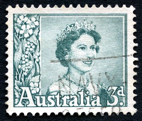 Queen Elizabeth II Australian Postage Stamp Editorial Photography - Image of postal, history ...