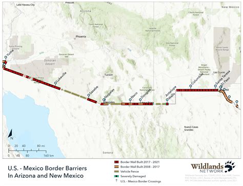 Mapping the Border Wall in Arizona and New Mexico - Rewilding