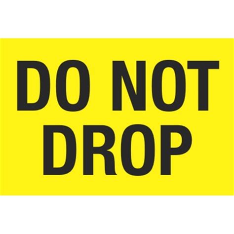 Pallet Labels - Do Not Drop - 3 x 5 | Carlton Industries