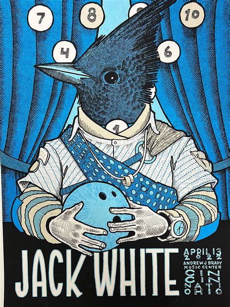 Jack White - 2022 Jay Ryan poster Cincinnati, OH 1st ed – Sold Out Posters