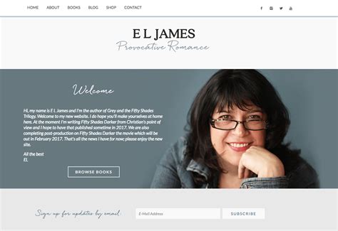 Author Website Design