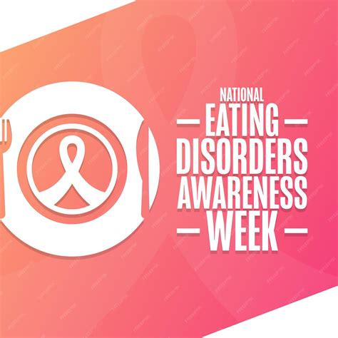 Premium Vector | National Eating Disorders Awareness Week Holiday ...