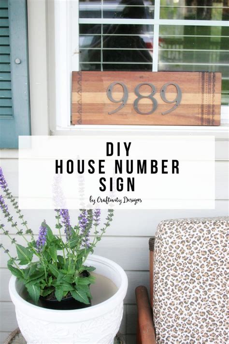 40 DIY House Number Project Ideas