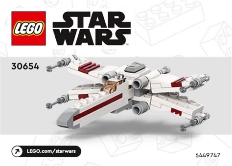 LEGO 30654 X-wing Starfighter Instructions, Star Wars - Episode VI