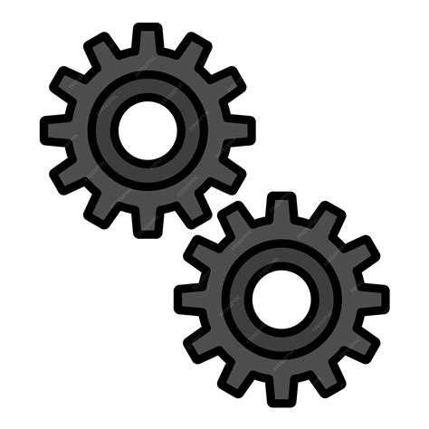 Premium Vector | Cogs Flat Illustration