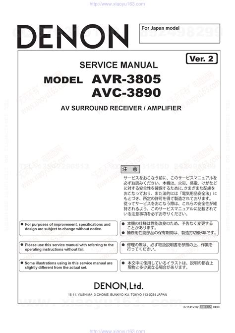 DENON AVR-3805 SERVICE MANUAL Pdf Download | ManualsLib