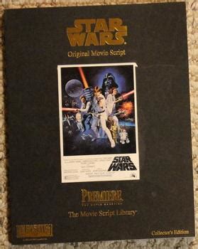 Star Wars - Original Movie Script - Premiere the Movie Magazine; The Movie Script Library ...