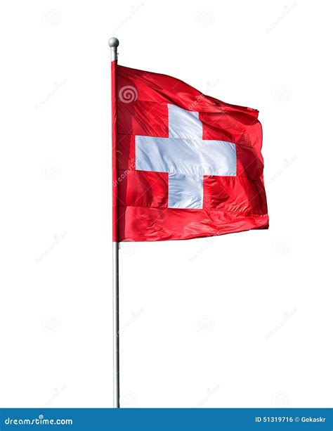 Swiss Flag Waving In The Wind Stock Image | CartoonDealer.com #21108829