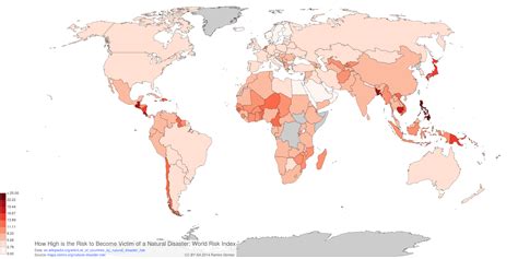 How High is the Risk to Become Victim of a Natural Disaster: World Risk ...