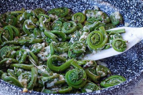 Spring Salad with fiddleheads (fiddlehead salad) - Food Meanderings