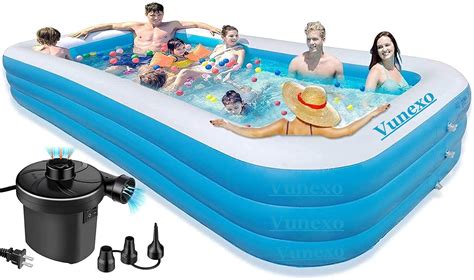 Buy Vunexo Inflatable Swimming Pool adults above Ground,10Feet-Swimming ...