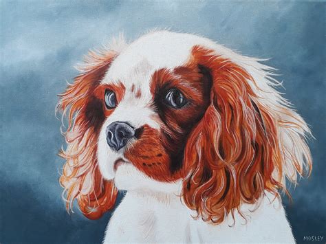 King Charles Spaniel Painting A3 Print - Etsy