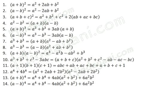 Contoh cara pemfaktoran aljabar persamaan kuadrat rumus Abc