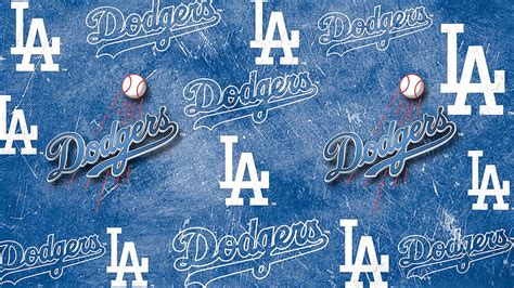 Words Of LA Dodgers With Blue And White Background Dodgers . , Dodgers ...