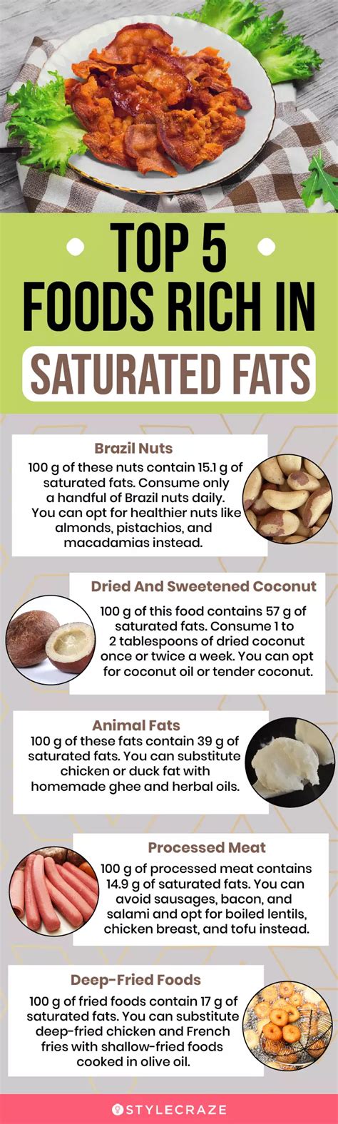 10 Foods High In Saturated Fats You Must Limit Eating