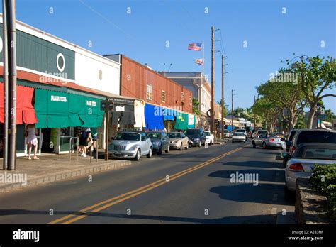 Downtown lahaina on island maui hi-res stock photography and images - Alamy