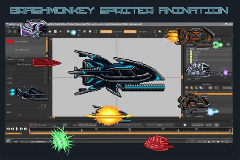 Pixel Art Spaceship 2D Game Sprites - CraftPix.net