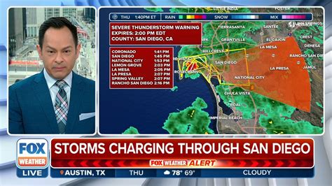 Severe Storms Charge Through San Diego, CA | 🚨 JUST IN: Severe ...