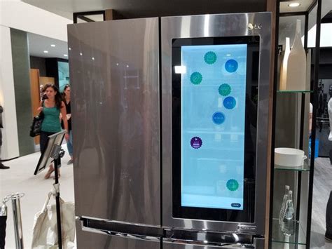 LG's smart fridge has Windows 10 on a transparent display | PCWorld