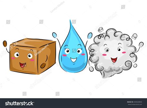 Colorful Illustration Box Water Droplet Cloud Stock Vector (Royalty Free) 494028850 | Shutterstock