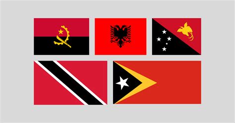 Red And Black Flag: +10 Country Flags - Eggradients.com