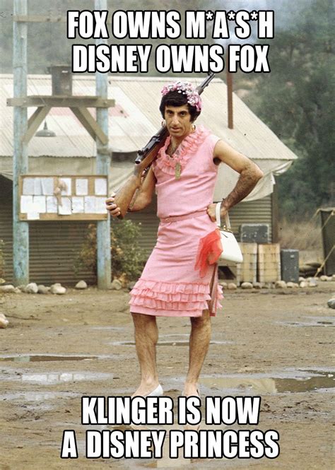 Klinger is now a Disney Princess | Mash characters, History daily, Television show