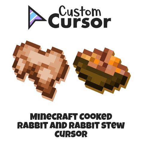 Minecraft Cooked Rabbit and Rabbit Stew cursor – Custom Cursor