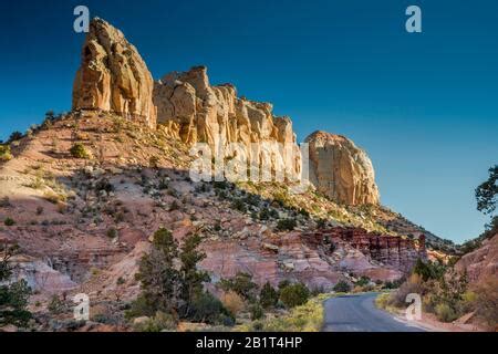 Circle Cliffs, Wingate Sandstone formation, Burr Trail Road, Grand Stock Photo: 102205687 - Alamy