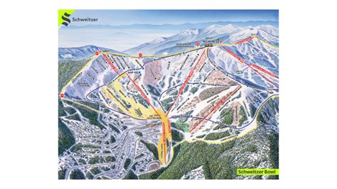 Schweitzer Ski Map And Resort Information - Free Piste Map